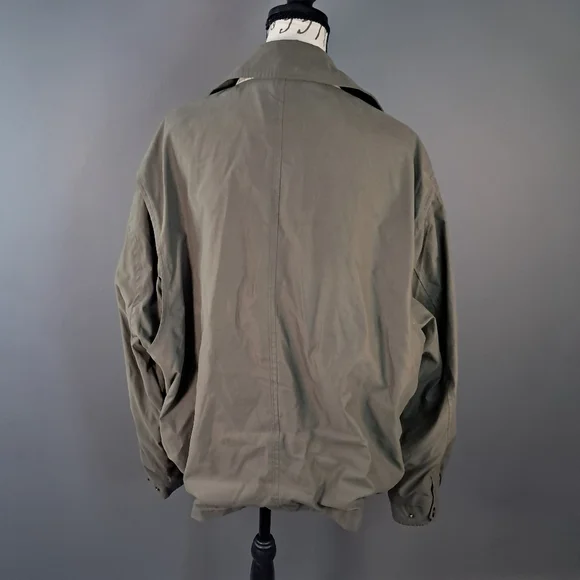 Men’s London Fog Olive Collared Bomber Jacket Size XL - Picture 2 of 14